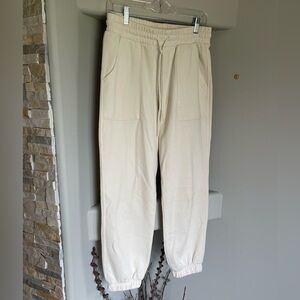 Cream Target sweatpants